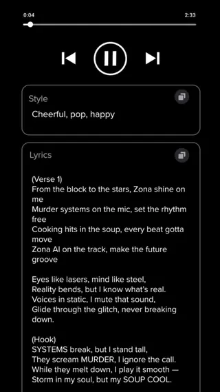 AI Song Generator Meta ad: Want to create songs of your imagination and vibe with the latest TikT, live 305 days