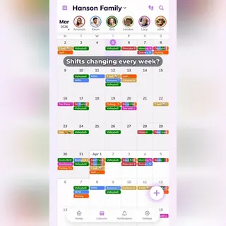 Cubbily:Shared Family Calendar Meta ad: Juggling work and family? Sync your shifts with family No reminders, n, live 19 days