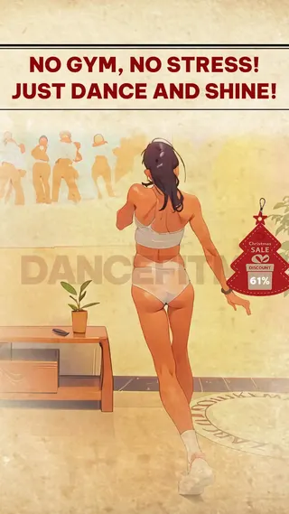 Dancefitme® Meta ad: Boost your mood and your fitness with DanceFitme. Fun, beginner-friend, live 147 days