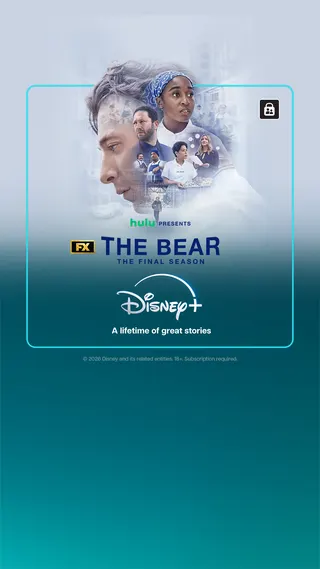 Disney+ Meta ad: FX’s The Bear’s fifth and final season is now streaming on Disney+. Si, live 114 days