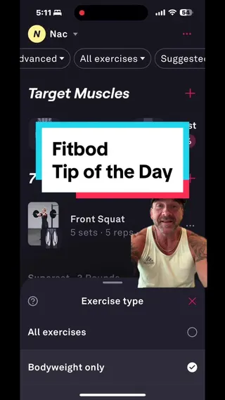 Fitbod creator video by @fitbodymike on TikTok