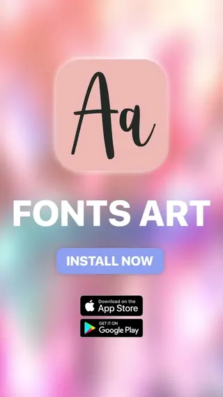 Fonts Art Meta ad: visual only, live 49 days