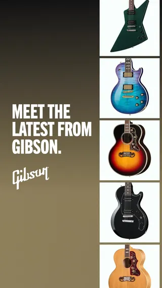 Gibson Meta ad: Explore the latest drops from Gibson. Handcrafted in the USA with time, live 117 days