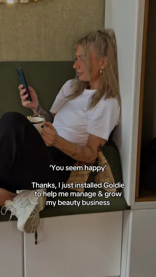 Goldie Meta ad: That feeling when your business runs itself, and you actually get a co, live 335 days
