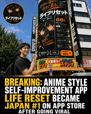 Life Reset Meta ad: 94% of Life Reset users transform their lives for the better in just 6, live 51 days