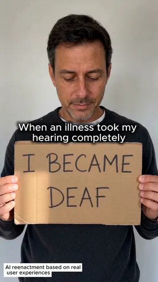 Live Transcribe Meta ad: Live Captioning for d/Deaf and hard of hearing in 70+ languages. Built, live 101 days
