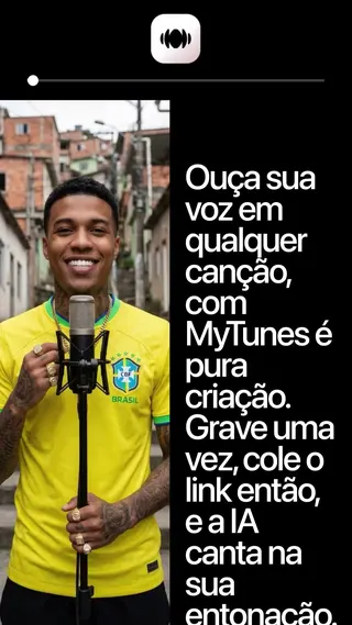 MyTunes Meta ad: Crie covers com IA com a sua própria voz no celular, live 27 days