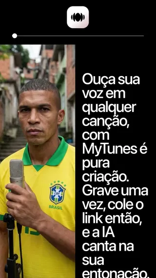 MyTunes Meta ad: Crie covers com IA com a sua própria voz no celular, live 28 days