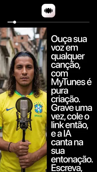 MyTunes Meta ad: Crie covers com IA com a sua própria voz no celular, live 27 days