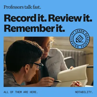 Notability Meta ad: Try Notability this semester. If it doesn't help you learn, we'll cove, live 77 days
