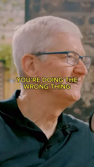 one sec Meta ad: Tim Cook is concerned by our screen-times. So are we! The one sec app, live 1054 days