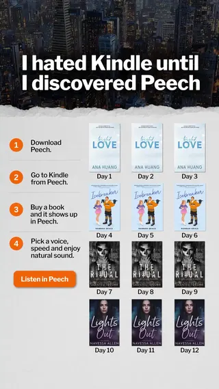 Peech Meta ad: Your Kindle library takes time. Listening doesn’t. Say goodbye to the, live 120 days