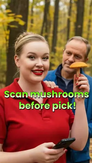 Picture Mushroom Meta ad: Ever wondered what kind of mushroom you're looking at? Snap a photo an, live 38 days