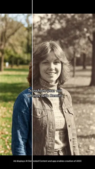 Remini Meta ad: Bring old memories back to life - restore your family’s history with A, live 197 days