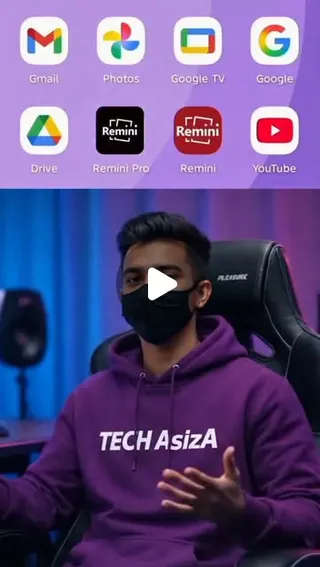 Remini creator video by @techasiza on Instagram