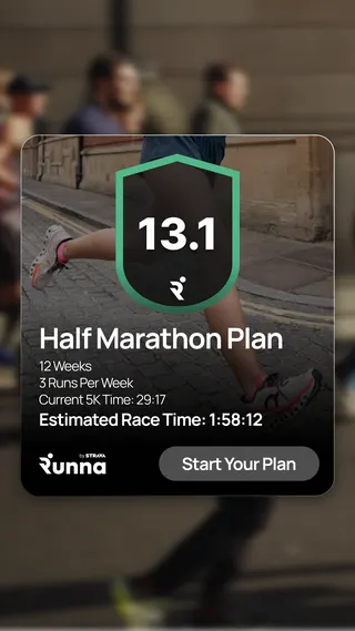 Runna Meta ad: ⭐⭐⭐⭐⭐ We're rated 4.9/5 top running coaching app in the world from ove, live 203 days