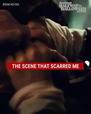 Shudder Meta ad: Spoiler Alert! Still recovering from this scene. #HalfwayToHalloween, live 85 days