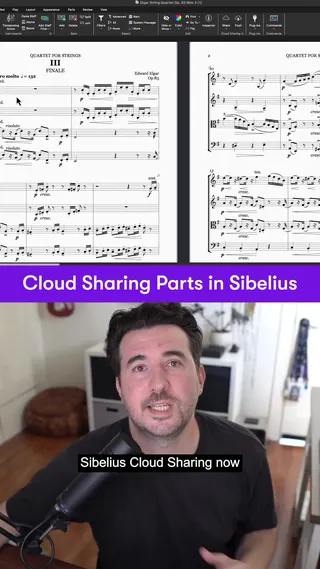 Sibelius Meta ad: Sibelius 2026.5 introduces Cloud Sharing Parts, giving you the ability, live 117 days