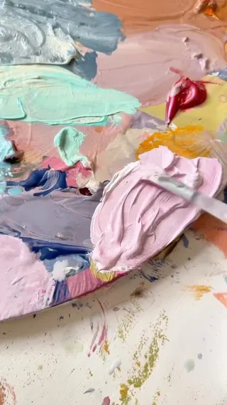 Smartist Meta ad: In her project Harmonious Chaos, New York City based artist Daria Bori, live 90 days