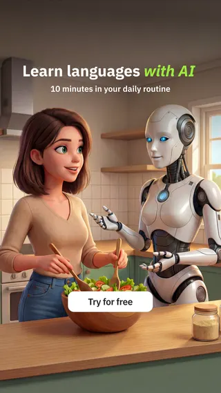 Talkpal Meta ad: Nervous to speak a new language? Practice safely with AI - no judgment, live 72 days