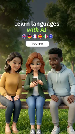 Talkpal Meta ad: Nervous to speak a new language? Practice safely with AI - no judgment, live 72 days