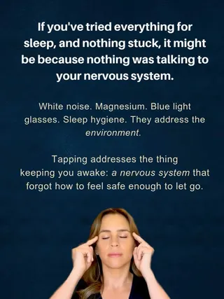 The Tapping Solution Meta ad: Comment “SLEEP” below and we’ll send you a link to join our free Sleep, live 105 days