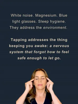 The Tapping Solution Meta ad: Comment “SLEEP” below and we’ll send you a link to join our free Sleep, live 95 days