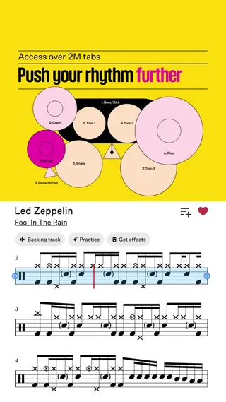Ultimate Guitar Meta ad: Learn Drums with Ultimate Drum Tabs Play your favorite beats from auth, live 126 days