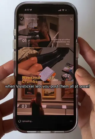 Vivisticker creator video by @vivistickerapp on Instagram