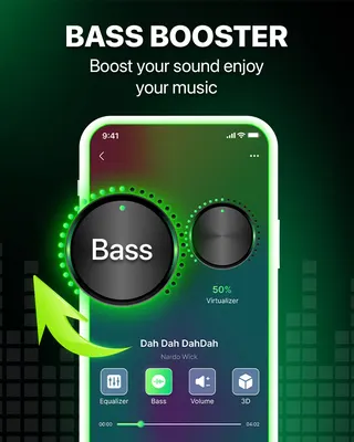 Volume Booster Meta ad: Your phone isn't always loud enough. Boost your volume, enhance bass,, live 40 days
