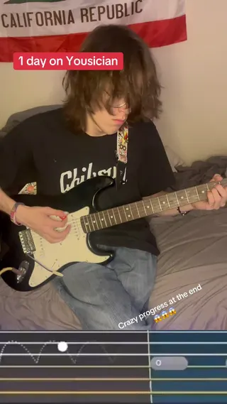 Yousician creator video by @ballparktheband on TikTok