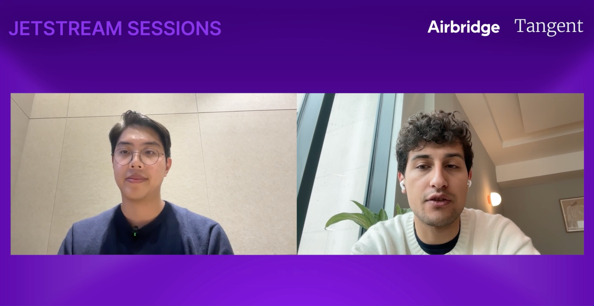 Roi Nam, Co-founder & CEO of Airbridge andVahe Baghdasaryan, Founder of Tangent.